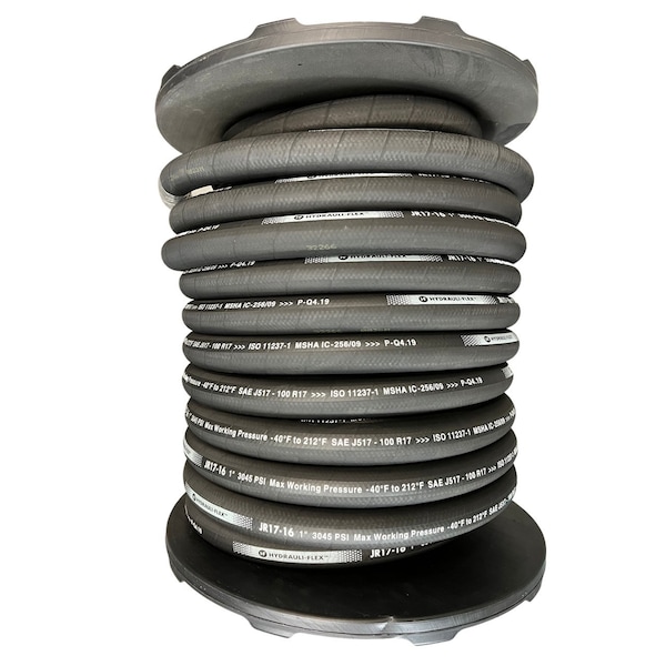 Hydrauli-Flex 1" SAE 100-R17 SN 2-WIRE MSHA HYDRAULIC HOSE 164' COIL JR17-16-COIL - main